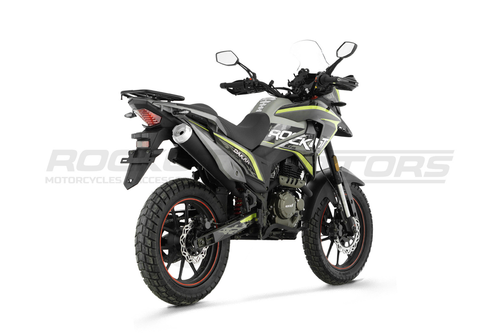 Мотоцикл турэндуро ROCKOT DAKAR 2.0 (серый/желтый)