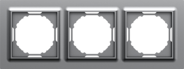 Рамка 3-я,  Wave матовый серый,  серия A07