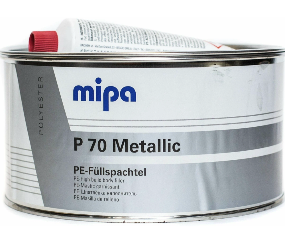 Mipa Р70 Metallic Шпатлевка с алюминием (2кг) (6шт)