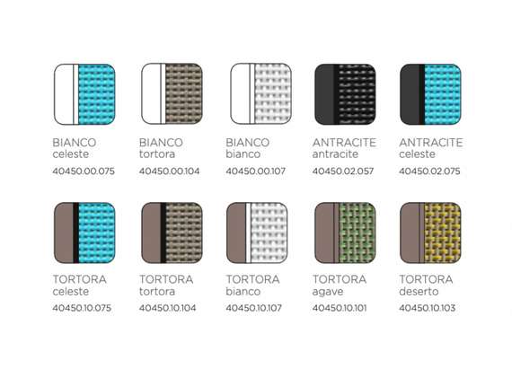 Шезлонг Atlantico белый/голубой