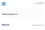 Бор алмазный желтый Frank Dental типа FG - D.830L.010.C.FG