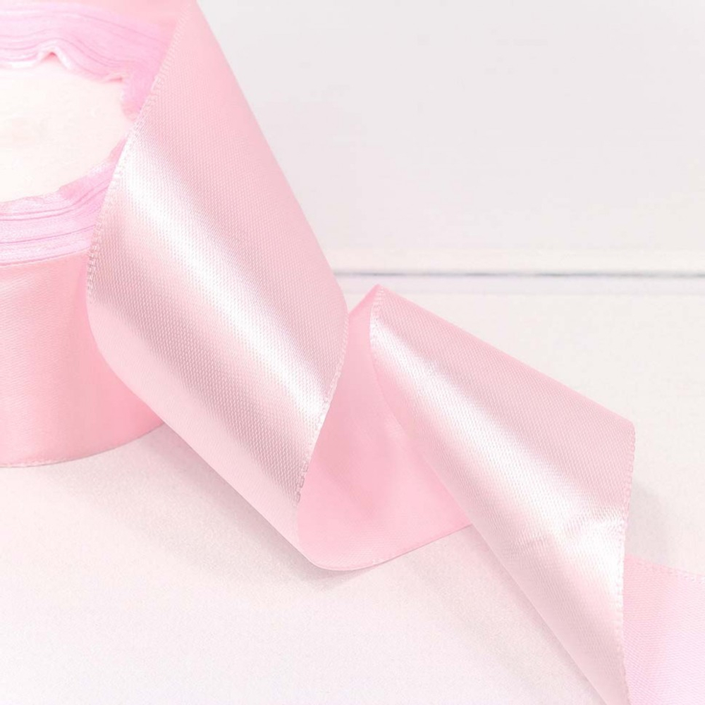Лента Атласная 5см х 28м Сатин (Розовый)