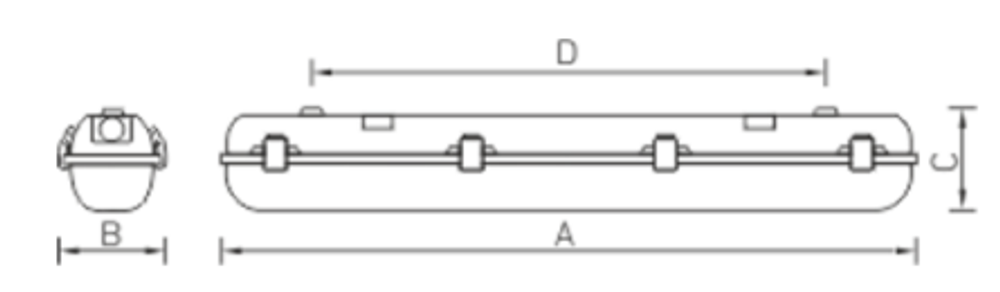 Светильник LED ДСП ARCTIC STANDARD 1200 TH 4000K СТ