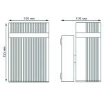 Св-к Gauss Садово-парковый Enigma настен.архитект, 50W GU10, 100*105*155mm,170-240V/50HZ IP54 GD160