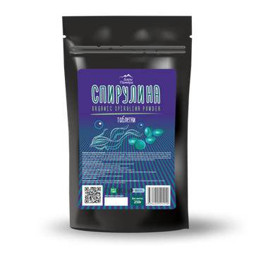 Спирулина ТАБЛЕТКИ, органик ДарыПамира, 250г.