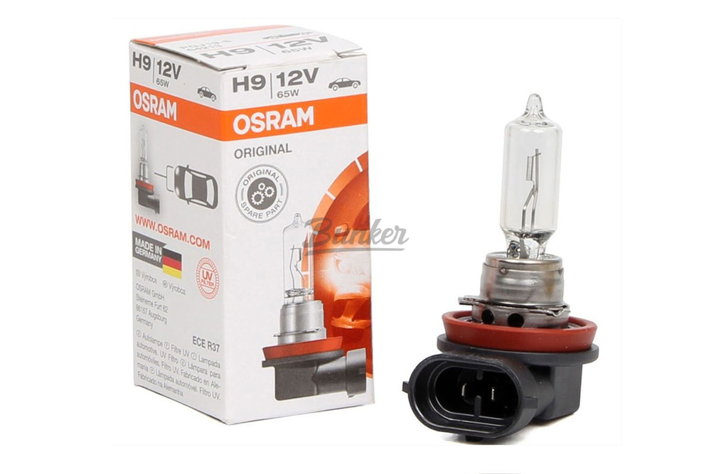 Галогенные автолампы OSRAM Standart H9, (шт.)