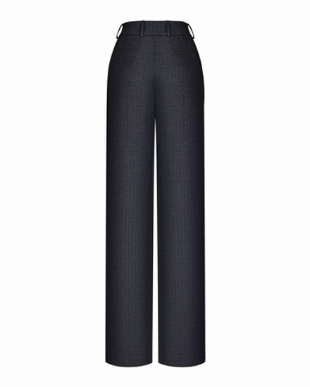 Брюки прямые из костюмной ткани