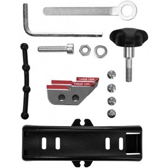 Комплект под шуруповерт, мотобур (шнек MOTOSHTORM 130(R)+адаптер АШ-02+молоточек) T-SMS130R-ASH02