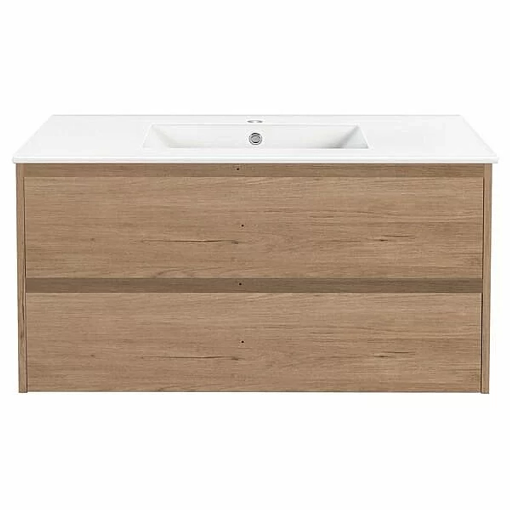 Тумба с раковиной Vincea Gio 100 N.Oak