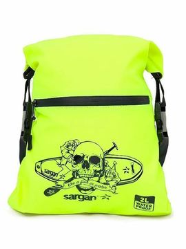 Гермосумка поясная Sargan Скелетон-Кенга+SUP желтый флуор