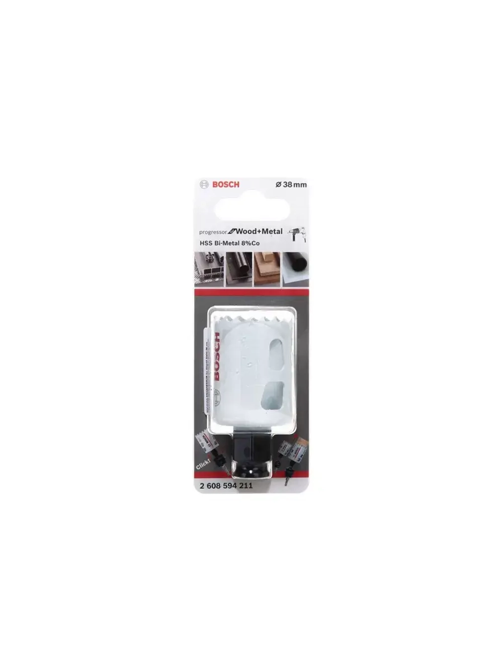 Коронка для металла BOSCH HSS CO ф 38мм 2 608 594 211