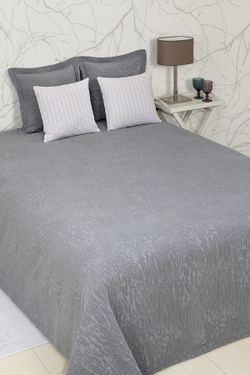 Покрывало 200x220 Luxberry Velvet серое Португалия