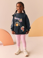 Толстовка и легинсы в комплекте для девочки Next B61-692, Розовый, Черный
