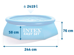 Бассейн надувной Intex Easy Set 244х76 см (28110)