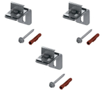 Комплект одинарных креплений TECEprofil для профильной трубы, 9030002, 3 шт