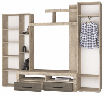 Гостиная МАРСЕЛЬ-4 дуб крафт серый / графит серый