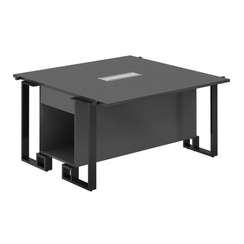 SP.0104.AN.AN.AN / Модуль центральный 1400х1400х750 / столешница:антрацит, подстолье:антрацит, металлокаркас:антрацит, лючок:серый