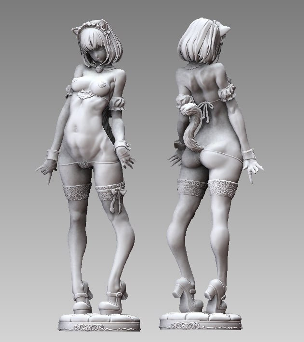 Stepgirl-CATgirl модель — 3D-печать, сборка, покраска | Купить набор