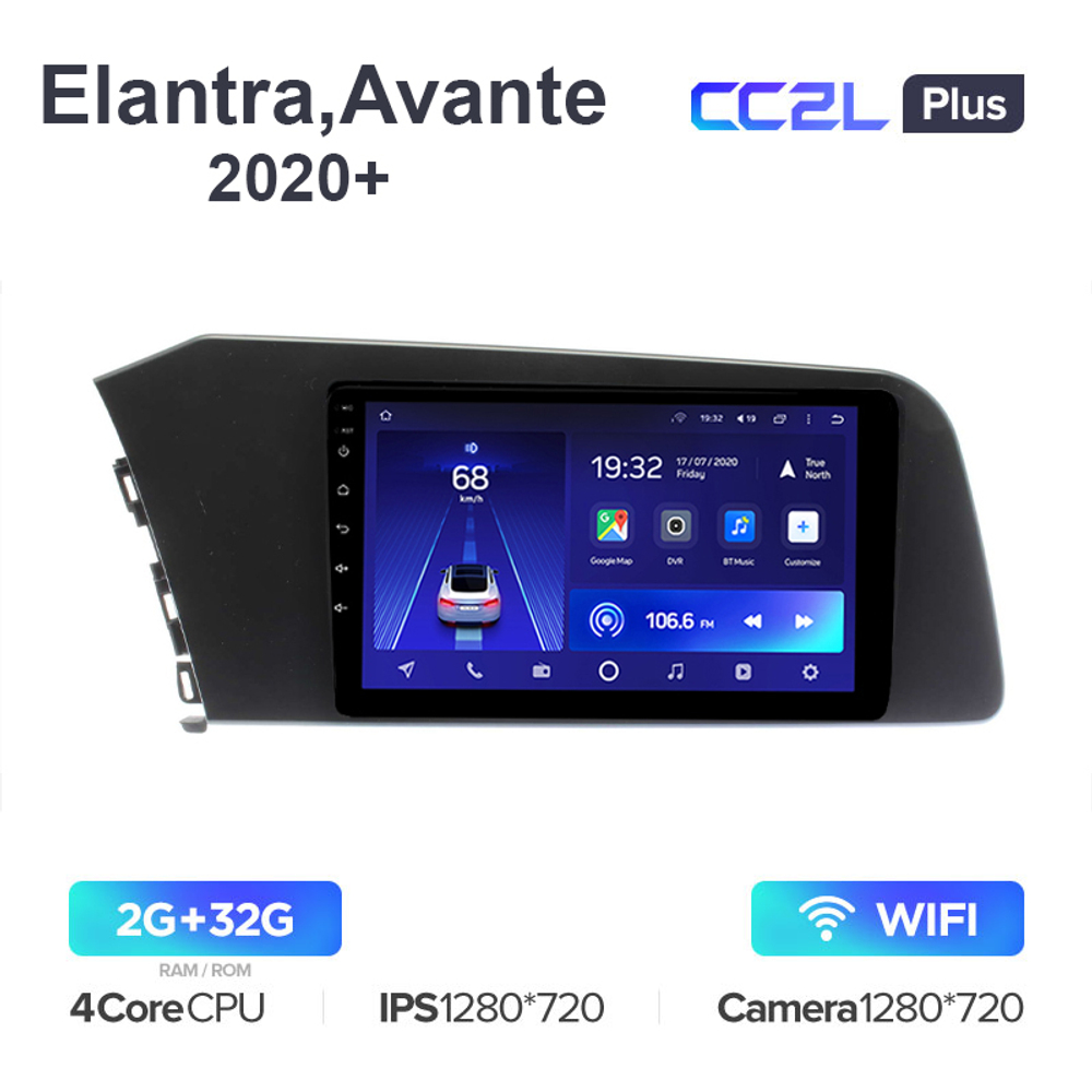 Teyes CC2L Plus 9" для Hyundai Elantra, Avante 2020+