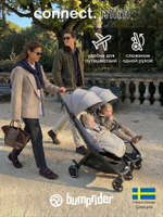 Коляска прогулочная для двойни Bumprider Connect.mini Grey
