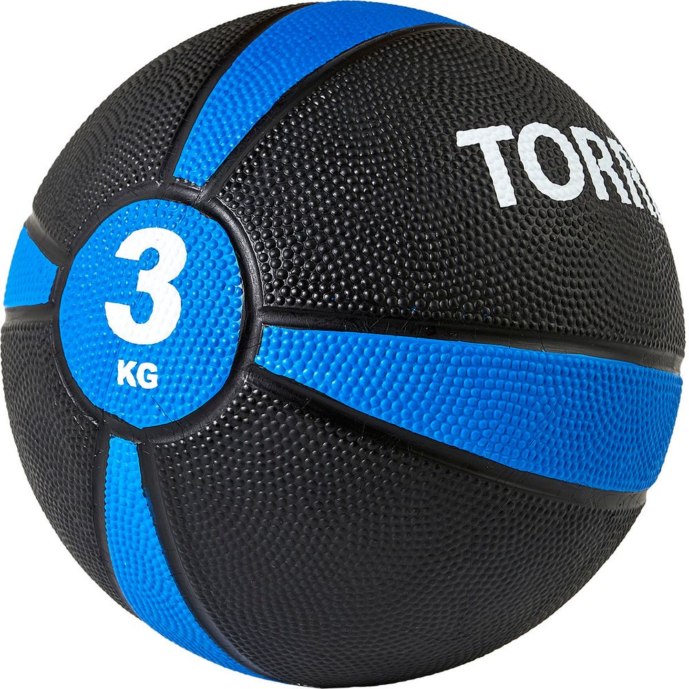 Медбол TORRES AL00223, 3кг., черно-синий
