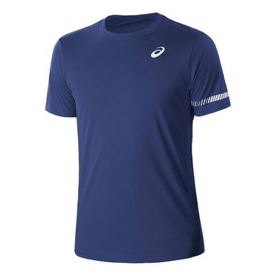 Мужское теннисное поло ASICS T-Shirt Men - Dark Blue, White