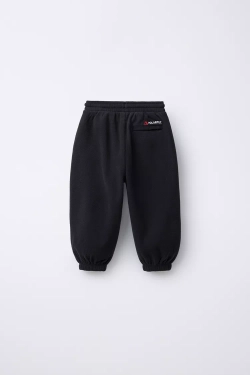 ZARA БРЮКИ-ДЖОГГЕРЫ ИЗ ФЛИСА POLARTEC ®, ЧЕРНЫЙ