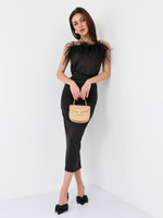 Юбка длинная на резинке