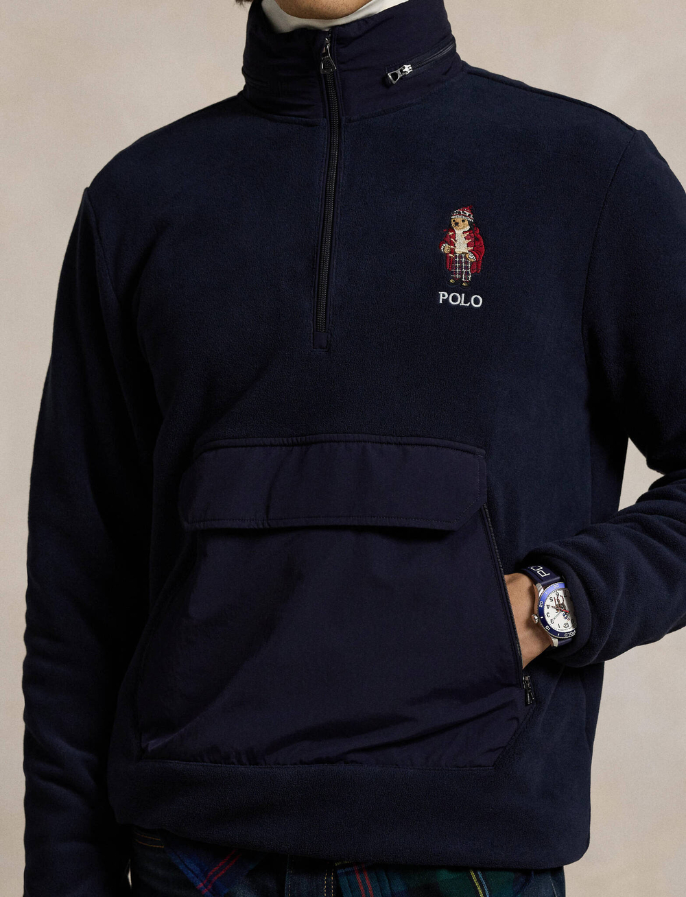 Флисовые Худи POLO RALPH LAUREN - темно-синий(710951649)