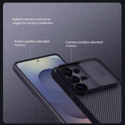Чехол тонированный для смартфона Samsung Galaxy S26 Ultra, серия CamShield Pro (защитная сдвижная шторка для камеры) от Nillkin