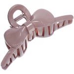 Заколка-краб для волос на блистере «Magic Gloss», бантик, микс 6 цветов, 11см