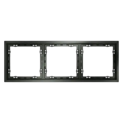 Рамка пластиковая VOLTUM S70 на 3 поста, (титан)