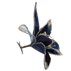 GAEM Цветок исскуственный "Пуансеттия" (на клипсе), D 23 см, L23 W23 H16 см