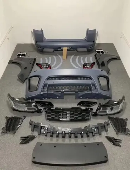 Обвес переделка для LAND ROVER RANGE ROVER SPORT L494 2014 - 2017 в L494 РЕСТАЙЛИНГ 2017 - 2022 Лэнд Ровер Спорт