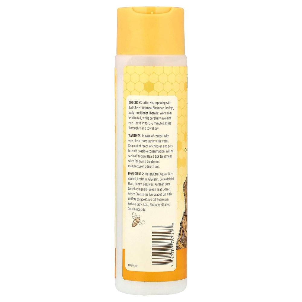 Burt's Bees, кондиционер для собак, с коллоидной овсяной мукой и медом, 296 мл (10 жидк. унций)