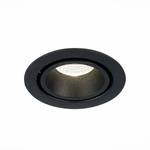 ST705.438.10 Св-к встр. Черный LED 1*10W 3000K 750Lm Ra&gt;90 38° IP20 D102xH85 170-240V Встраиваемые светильники