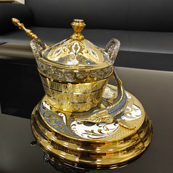 Икорница "Золотой осетр с кадушкой" (Златоуст)