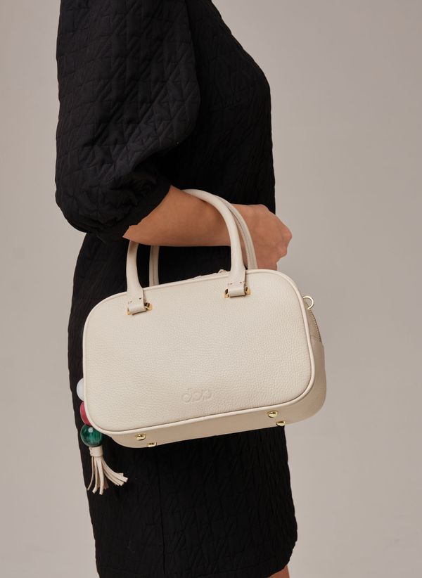 Кожаная сумка Hawaii DBR 31216 светлый крем