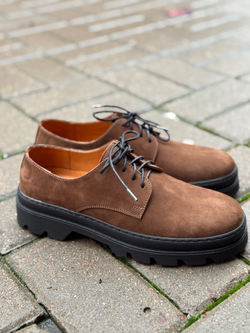 DERBY Brown nubuck classic