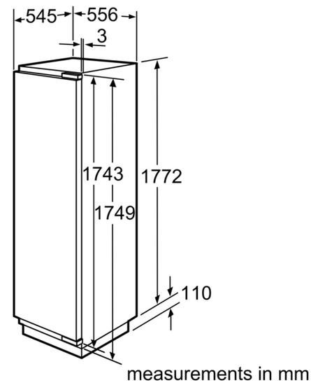 Встраиваемый морозильник Bosch GIN 38P60