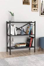 Стеллаж 3 полки 90х66 - антрацит