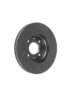 Диск тормозной передний перфорированный PRO-LINE с покрытием (комплект 2 шт) HYUNDAI I20/SOLARIS I/II/ACCENT KIA PIO III/IV 17> GANZ GIJ06236S