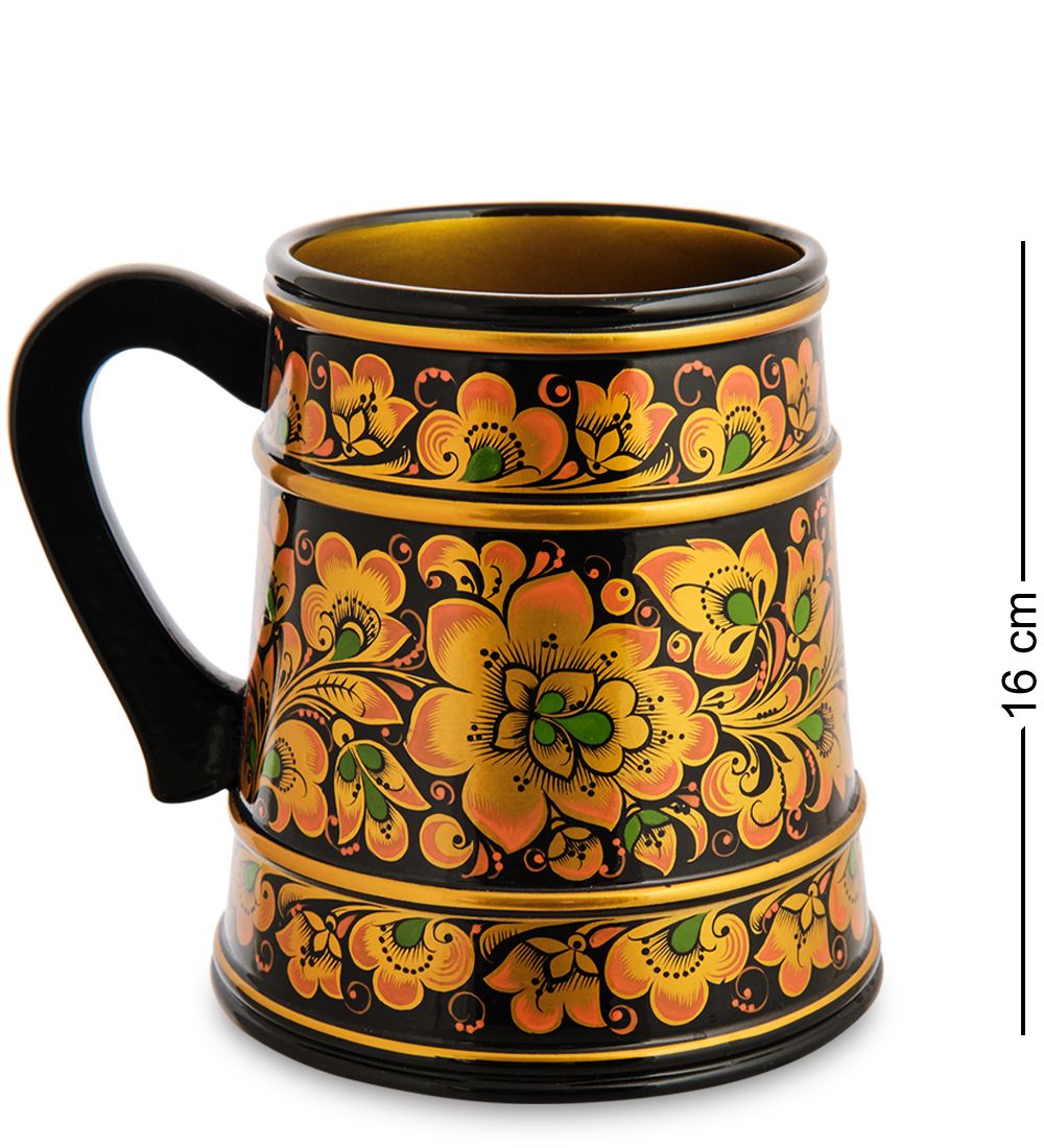 Народные промыслы ХЛ-040/1 Кружка 160*140 (Хохлома)
