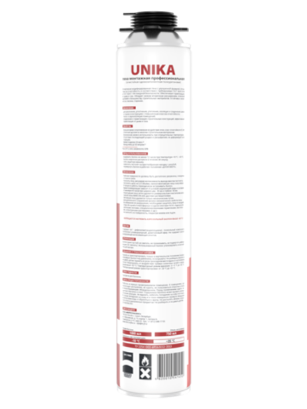UNIKA  Пена монтажная проф. ОГНЕСТОЙКАЯ 50 (MARCON)