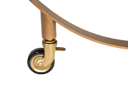 Стол-тележка сервировочный 70х48х76 Garda Decor латунь