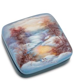 ШК-20/ 9-G Шкатулка «Зима» худ. Стриж К.