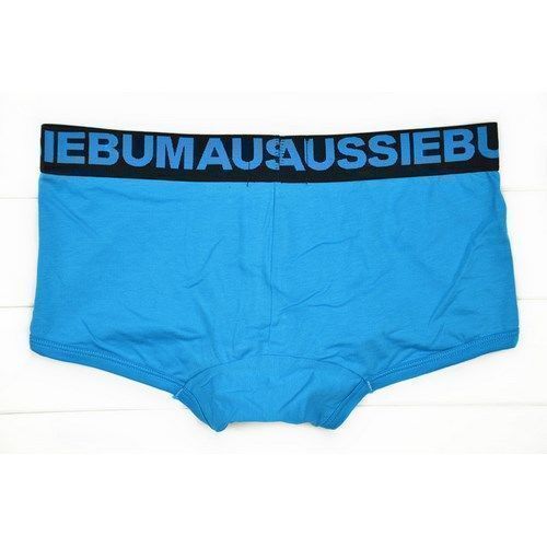 Мужские трусы хипсы синие с черной резинкой Aussiebum