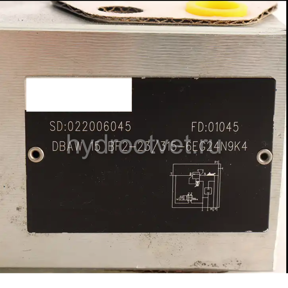 DBA15F2-2X/100 - Предохранительный блок насоса Ду16 с давлением настройки до 100 бар