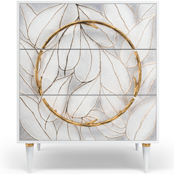 Комод Арт Классик с 3 ящиками Айс Амбер