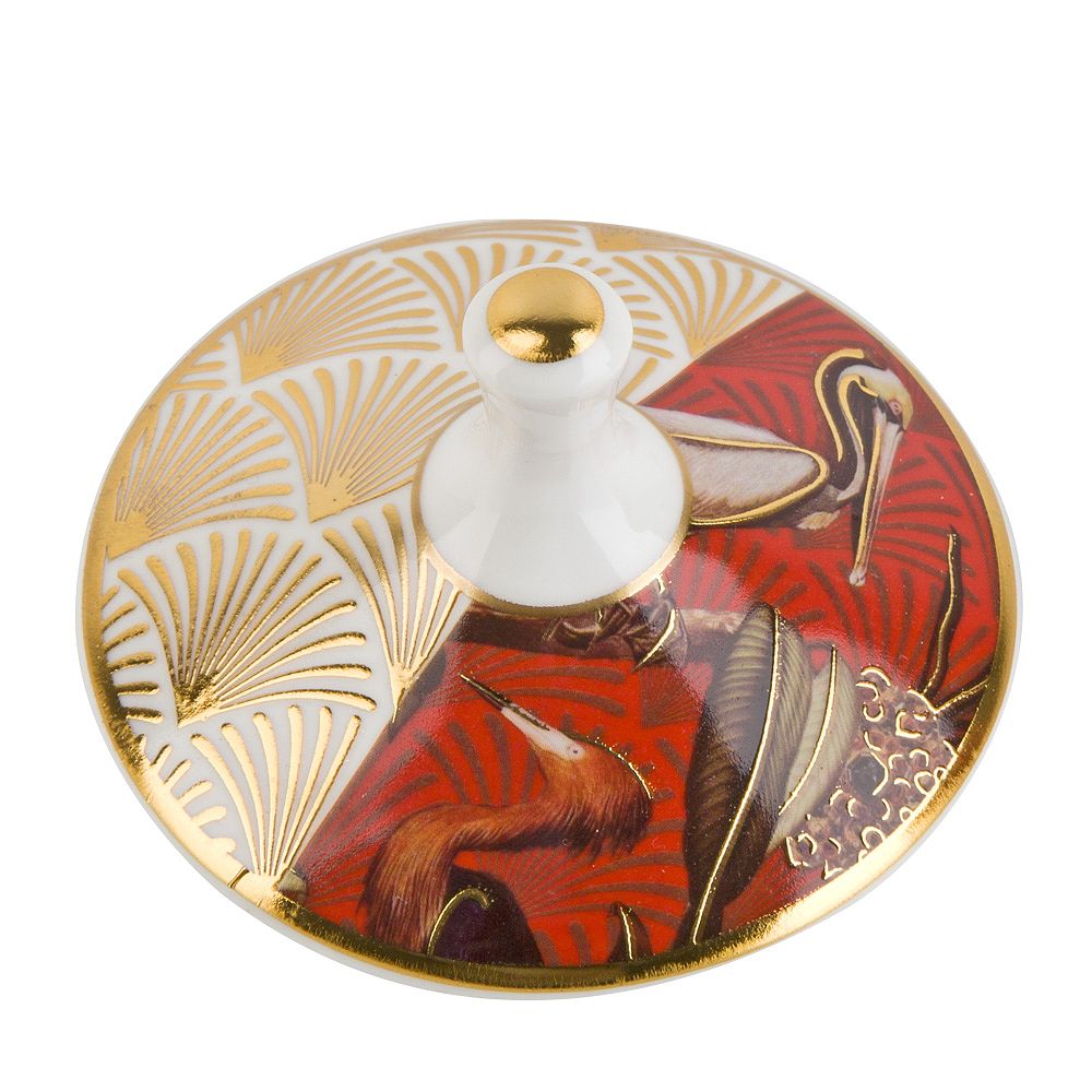 Банка с крышкой "Casablanca" 12,5х9см v=350мл (фарфор) (подарочная упаковка)